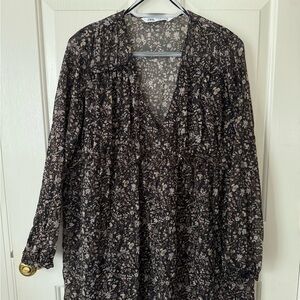 Zara Floral V-Neck MiniDress